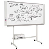 PLUS M17W ELECTRONIC COPYBOARD WIDE 2 PANEL WITH STAND PLAIN PAPER H910 X W1800MM