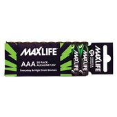 MAXLIFE BATTERY ALKALINE SIZE AAA PACK 20