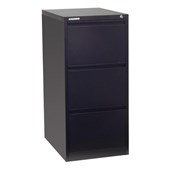 PRECISION CLASSIC FILING CABINET 3 DRAWER W470 X D620 X H1020MM BLACK TEXTURE