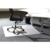 ADVANCE CHAIRMAT POLYCARBONATE NO UNDERLAY RECTANGLE 1200 X 900MM CLEAR