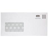 DLE E20E ENVELOPE POSTAGE INCLUDED WINDOW SELF SEAL W225 X L114MM WHITE BOX 500