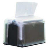 TORK NAPKIN DISPENSER TABLETOP CLEARBLACK W147 X D198 X H158MM FREE ON LOAN