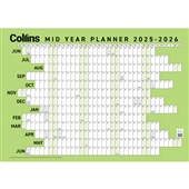 COLLINS MID YEAR WALLPLANNER LARGE 700X990MM 20252026