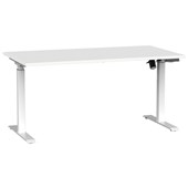 AGILE BOOST ELECTRIC DESK W1500 X D800 X H7201200MM WHITE FRAME WHITE TOP