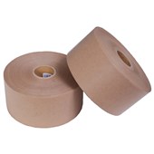 POMONA PLAIN KRAFT PAPER WATER ACTIVATED GUMMED TAPE 70MM X 165M BROWN