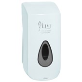 LIVI DS500 FOAMING SANITISER AND SOAP DISPENSER WHITE FREE ON LOAN