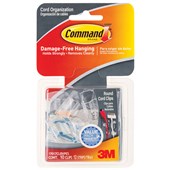 COMMAND CORD CLIPS 17017CLRVP CLEAR PACK 10