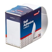 QUIKSTIK RECTANGULAR LABEL 44 X 89MM WHITE BOX 100