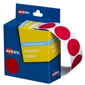 AVERY 937243 DMC24R ROUND LABEL DISPENSER 24MM RED BOX 500