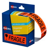 AVERY 937252 DMR1964FR MESSAGE LABEL DISPENSER 19 X 64MM FRAGILE BOX 125