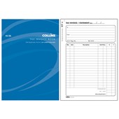COLLINS TAX INVOICE BOOK DL 100 DUPLICATE CARBON REQUIRED A5 100 LEAF