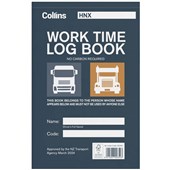 COLLINS WORK TIME LOG BOOK A5 TRIPLICATE 50 LEAF