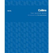 COLLINS TAX INVOICE BOOK 108 DL DUPLICATE NCR W210 X L225MM 100 LEAF