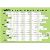 COLLINS MID YEAR WALL PLANNER A2 20252026