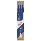 PILOT FRIXION REFILL ERASABLE 07MM BLUE PACK 3